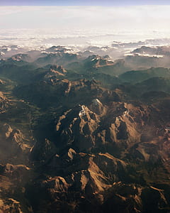 aerial view of mountains thumbnail