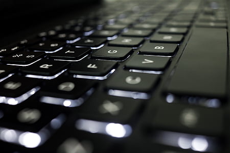 black laptop computer keyboard thumbnail
