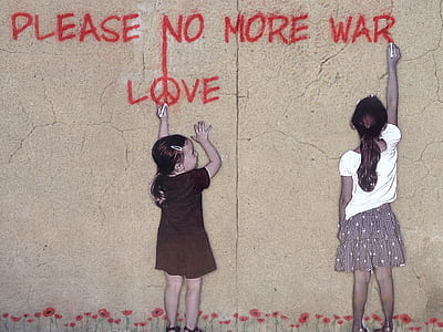 two girls writing on wall illustration thumbnail
