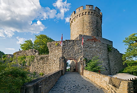 brown castle with flags thumbnail