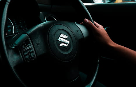 Black Suzuki Steering Wheel thumbnail