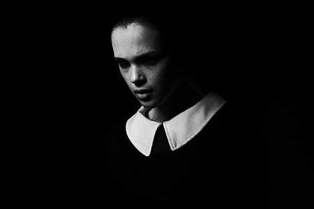 man wearing black and white shirt thumbnail