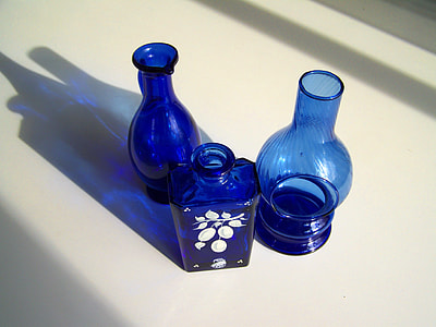Blue Glass Objects, Light Shadow thumbnail