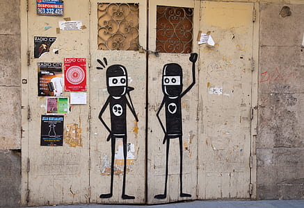 door with ninja stickers thumbnail