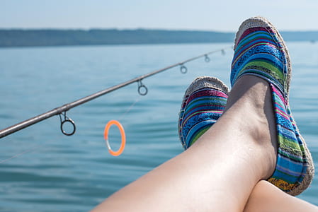 pair of blue-and-pink shoes thumbnail