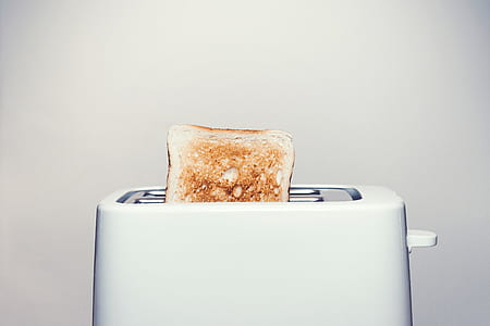 white and silver 2-slice bread toaster thumbnail