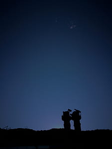 dark, night, landscape, silhouette thumbnail