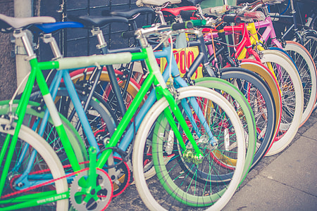 multicolored commuters bike lot thumbnail