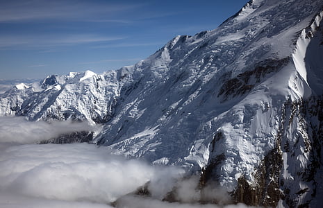 snowcup mountain under blue sky thumbnail