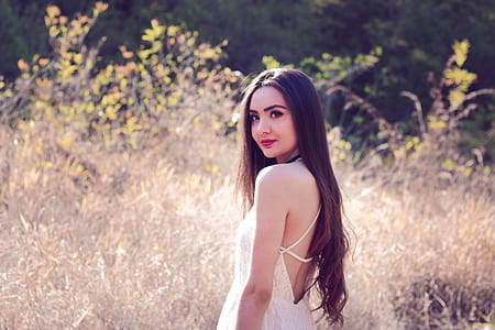 woman wearing white dress thumbnail