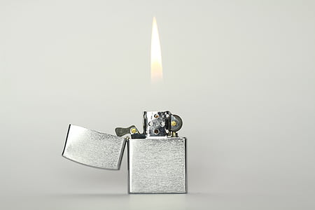 gray lighted flip-lighter thumbnail