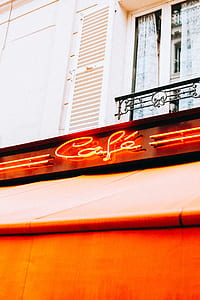 Cafe neon store facade signage thumbnail