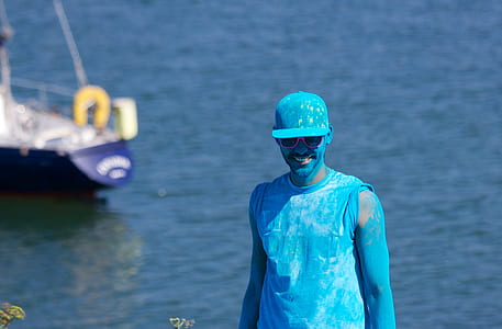man, person, blue, color thumbnail