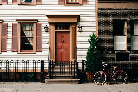 brown wooden door thumbnail