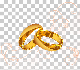 Wedding invitation Wedding ring Marriage, Gold ring and line pattern PNG clipart