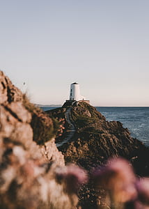 lighthouse beside body of water thumbnail