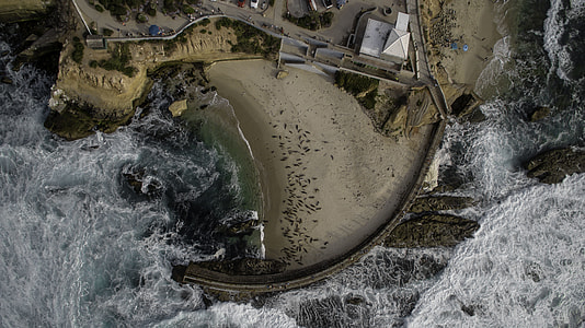 aerial photo of ocean thumbnail