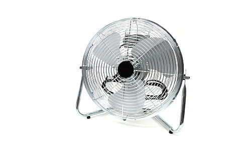 Gray Round Floor Fan thumbnail