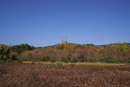 Cathedral on top of the hill at Holy Hill, Wisconsin thumbnail