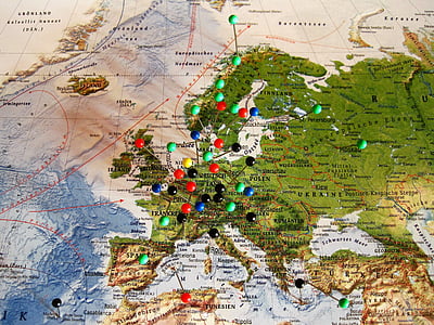 push pins on map thumbnail