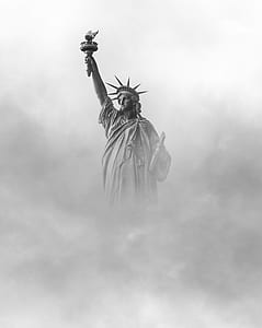 Statue of Liberty surrounded by smoke thumbnail