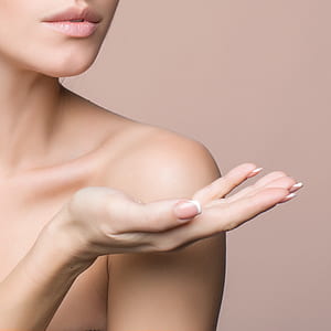 flawless woman lifting her hand thumbnail