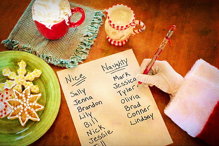 person writing nice and naughty sides thumbnail