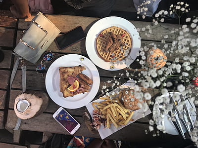 flat lay photography of variety of food thumbnail