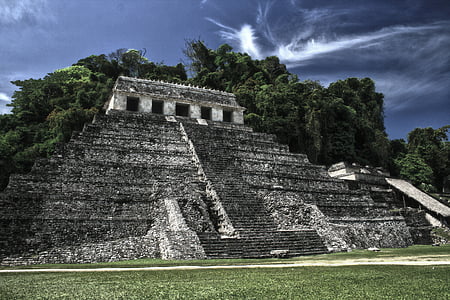 gray concrete structure surrounded by green trees thumbnail