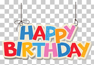 Birthday cake , Hanging Colorful Happy Birthday , Happy Birthday illustration PNG clipart