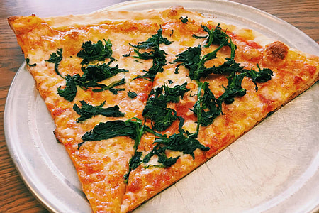 Pizza slices on plate thumbnail