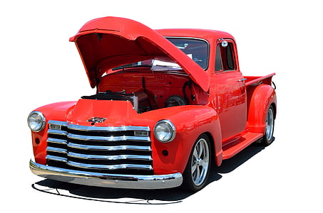 red Chevrolet C100 pickup truck thumbnail