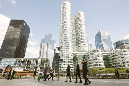 People Walking Near High Rise Buildings thumbnail