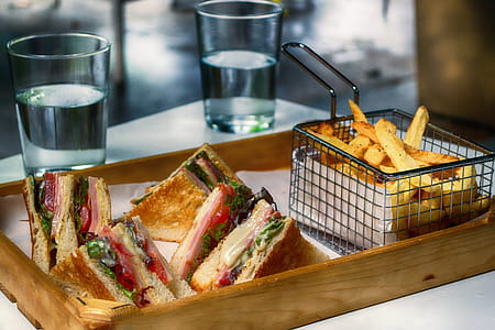 Fried Food on Wooden Tray thumbnail