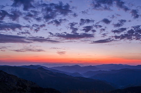 aerial photo of mountains above clouds thumbnail