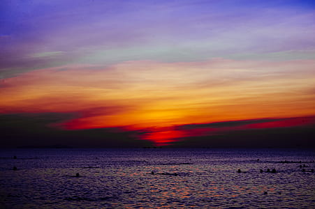 Body of Water during Sunset thumbnail