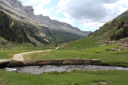 green grass field between mountains thumbnail