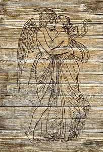man and woman kissing printed on board thumbnail