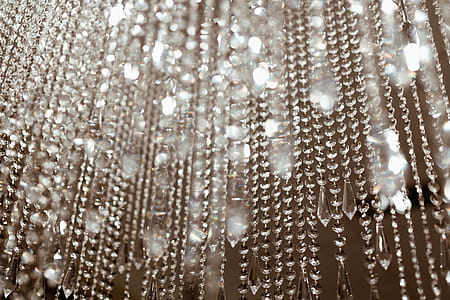 Close up of crystal chandelier thumbnail