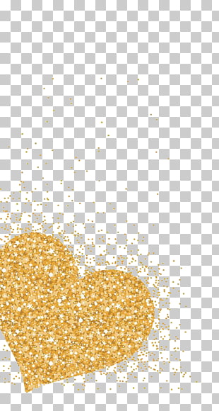 Heart group Gold , Loving type gold, gold heart glitter artwork PNG clipart