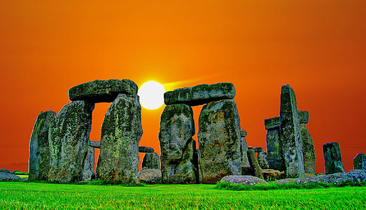 stone formation during golden hour thumbnail