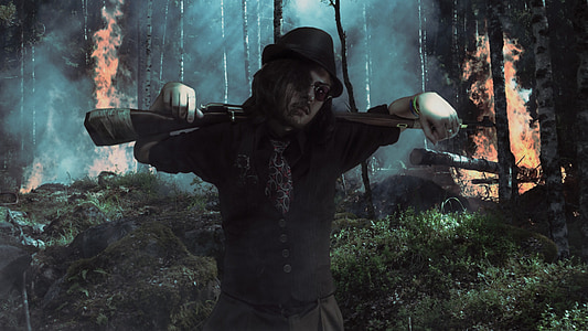 steampunk, punk, night, scifi, cyberpunk, fancy thumbnail