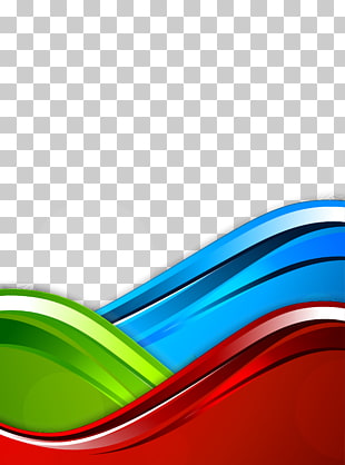 Blue RGB color model, Curve Background, blue, green, and red PNG clipart