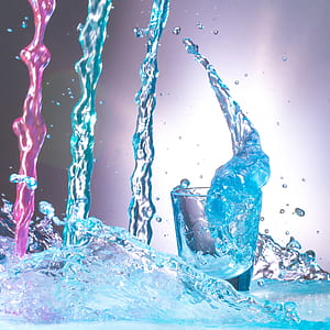 time-lapsed blue and white water splash thumbnail