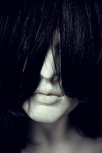photo of woman with covered face thumbnail