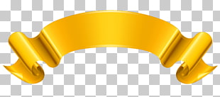 Ribbon Gold , Gold Banner , brown logo illustration PNG clipart