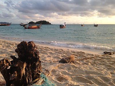 several boats near beach thumbnail