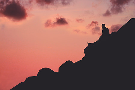person on mountain range thumbnail