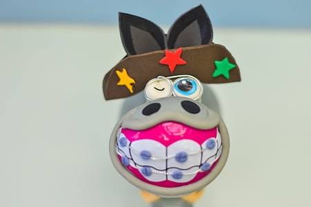 donkey wearing braces toy thumbnail
