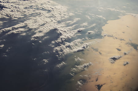 bird's-eye view photography of body of water thumbnail